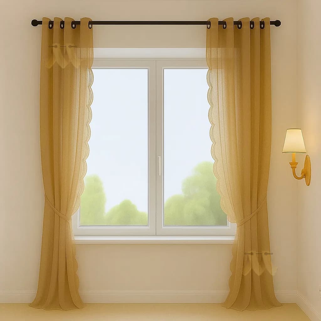 پرده آماده تور لبه حاشیه — تصویر ۹