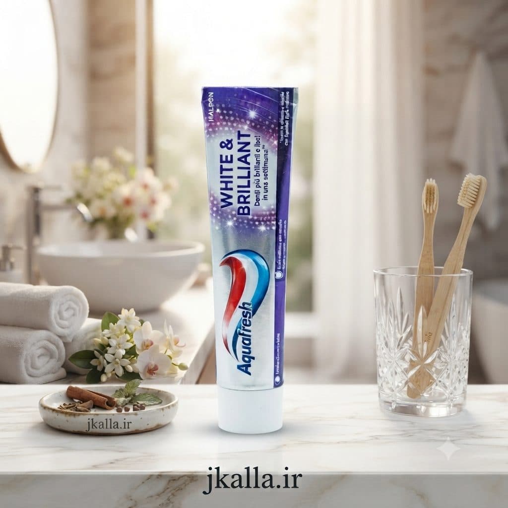 خمیردندان سفیدکننده اکوافرش White & Brilliant حجم 75 میل — تصویر ۲