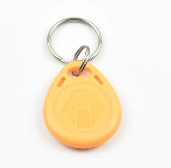 تگ جاسوئیچی RFID 125khz زرد رنگ فروش عمده (بسته 100 عددی)