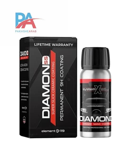 سرامیک بدنه خودرو سیستم ایکس Diamond SS حجم 65 میلی‌لیتر | پوشش نانو حرفه‌ای با ماندگاری بالا