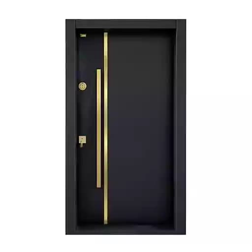 درب ضد سرقت مدرن مشکی کد 140