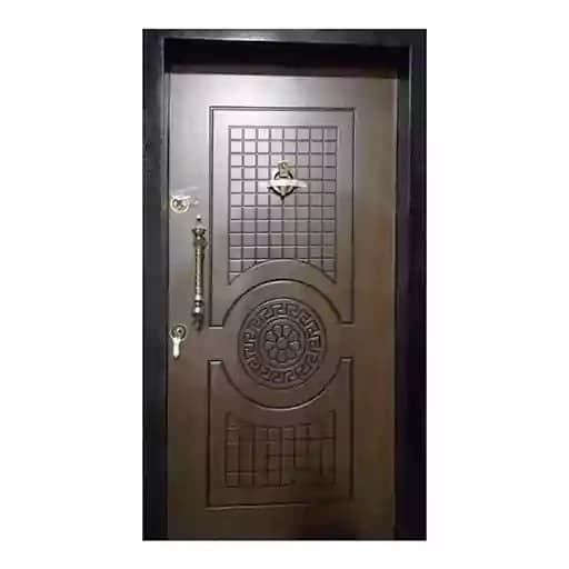 درب ضد سرقت روکش راش مدل CNC