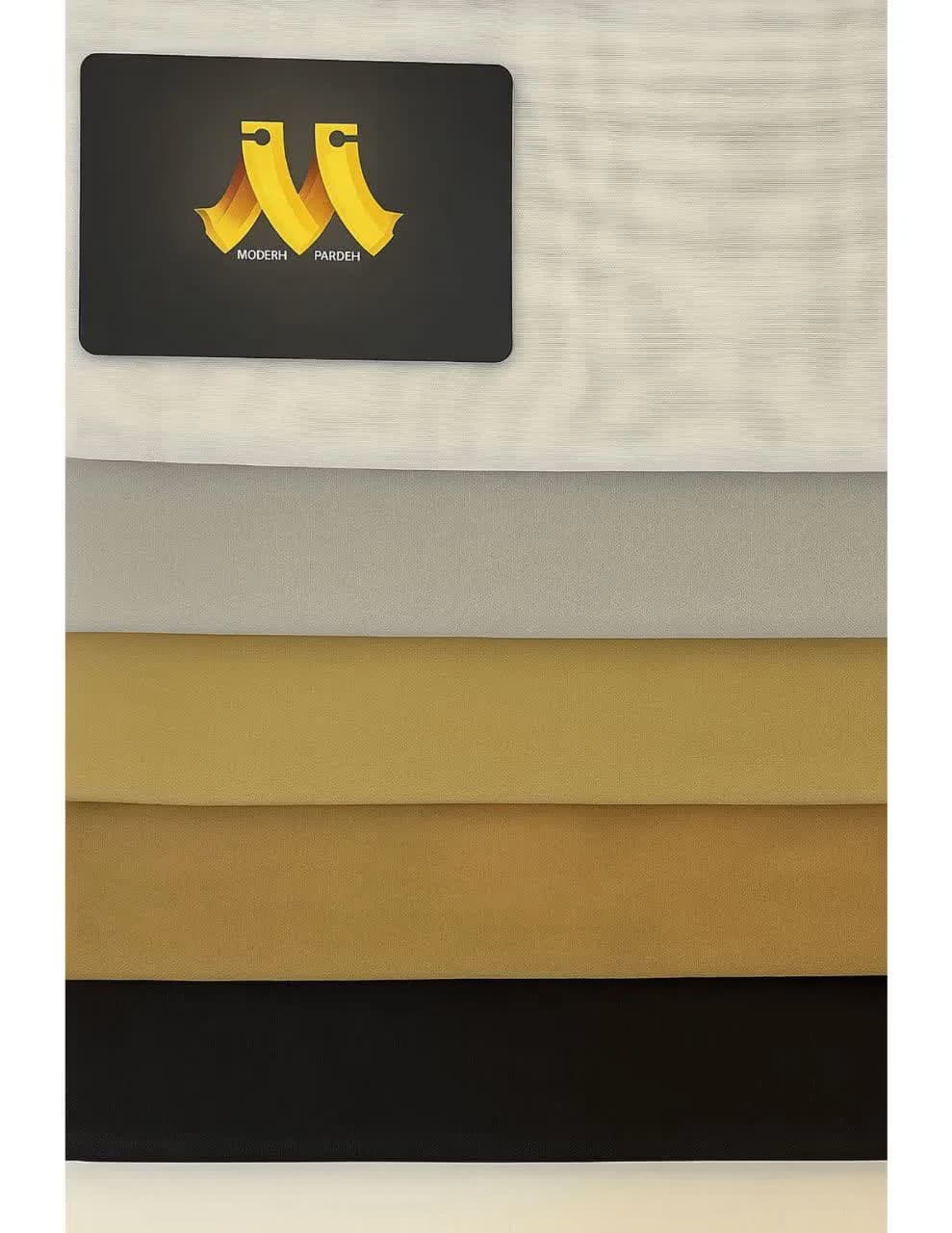 پرده مینیمال ترکیب حریر و کتان شیری کد 02 — تصویر ۶