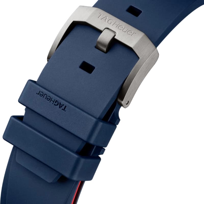 تگ هویر Formula 1 Chronograph x Oracle Red Bull Racing Automatic 44 تیتانیوم | صفحه آبی با جزئیات قرمز و زرد و بند رابر آبی | رفرنس CBZ2080.FT8091 — تصویر ۱۰