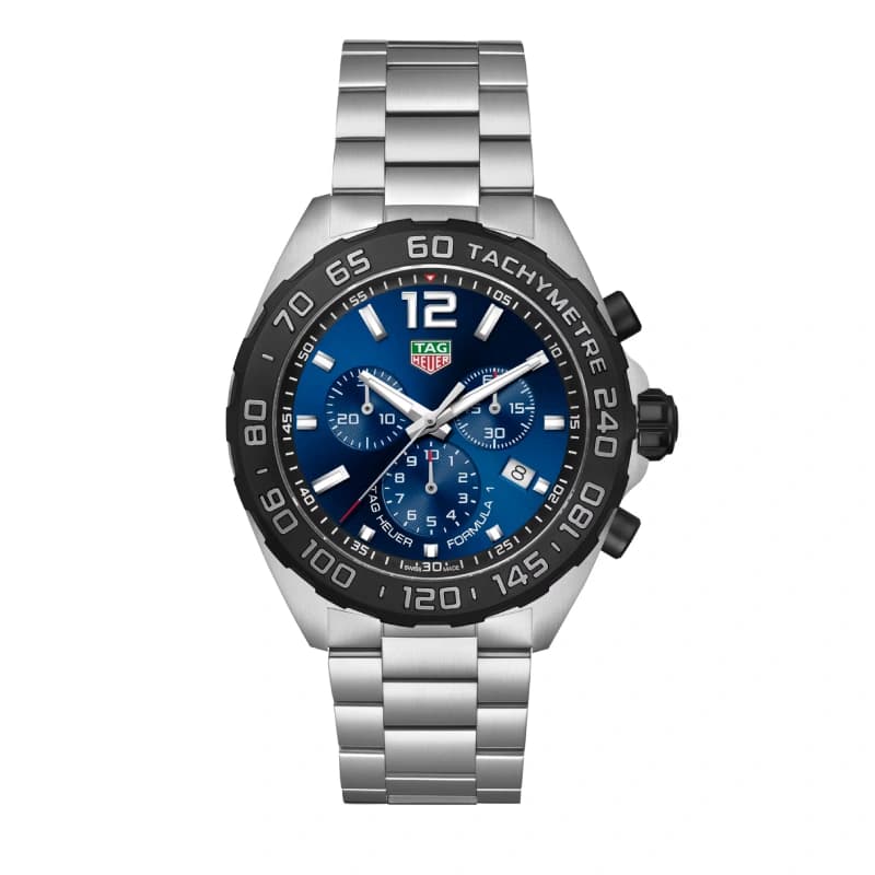 تگ هویر Formula 1 Chronograph Quartz 43 استیل | صفحه آبی | بزل آبی تیره و بند استیل | رفرنس CAZ1014.BA0842 — تصویر ۶