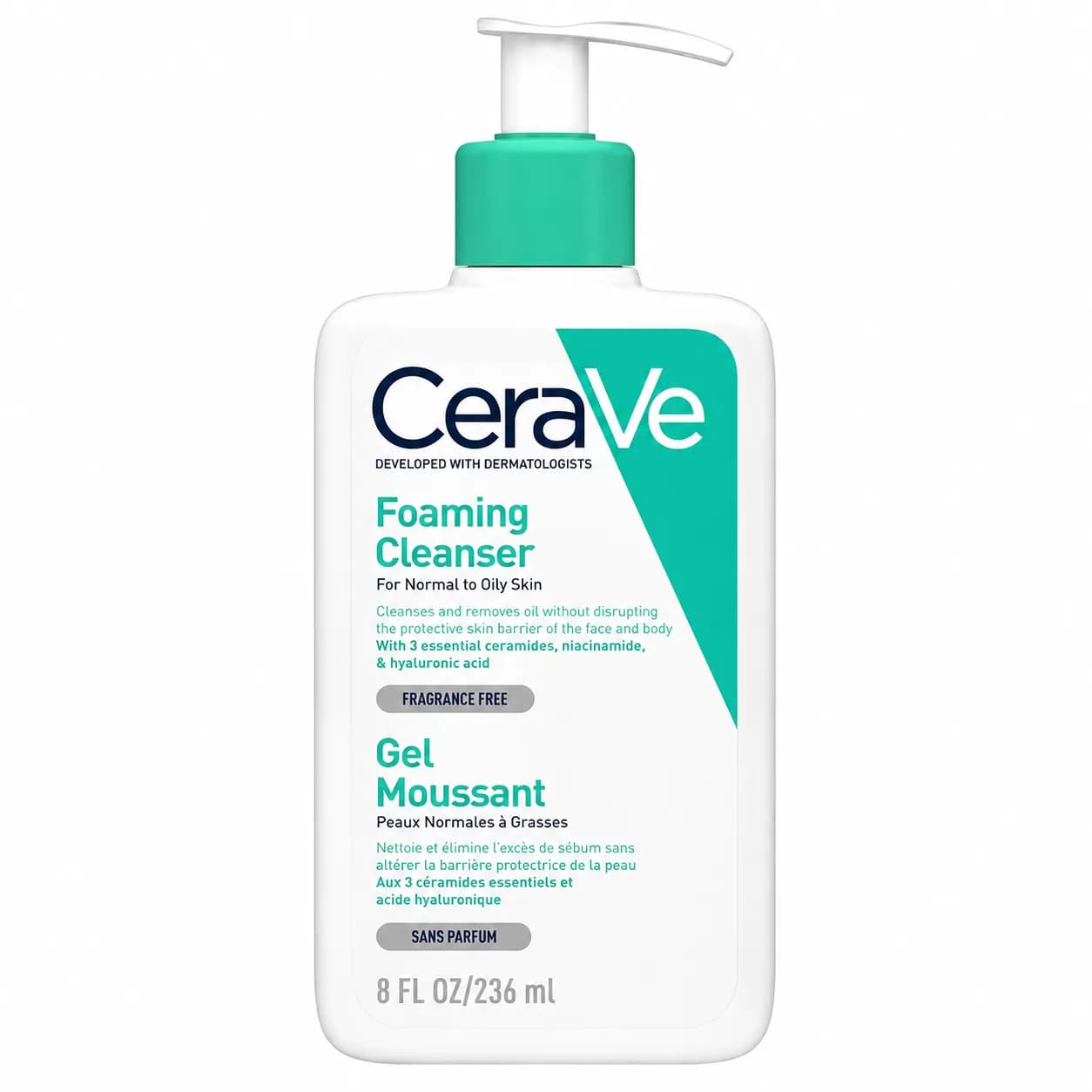 فوم شستشو صورت پوست نرمال تا چرب سراوی CeraVe حجم 236ml کد 2013