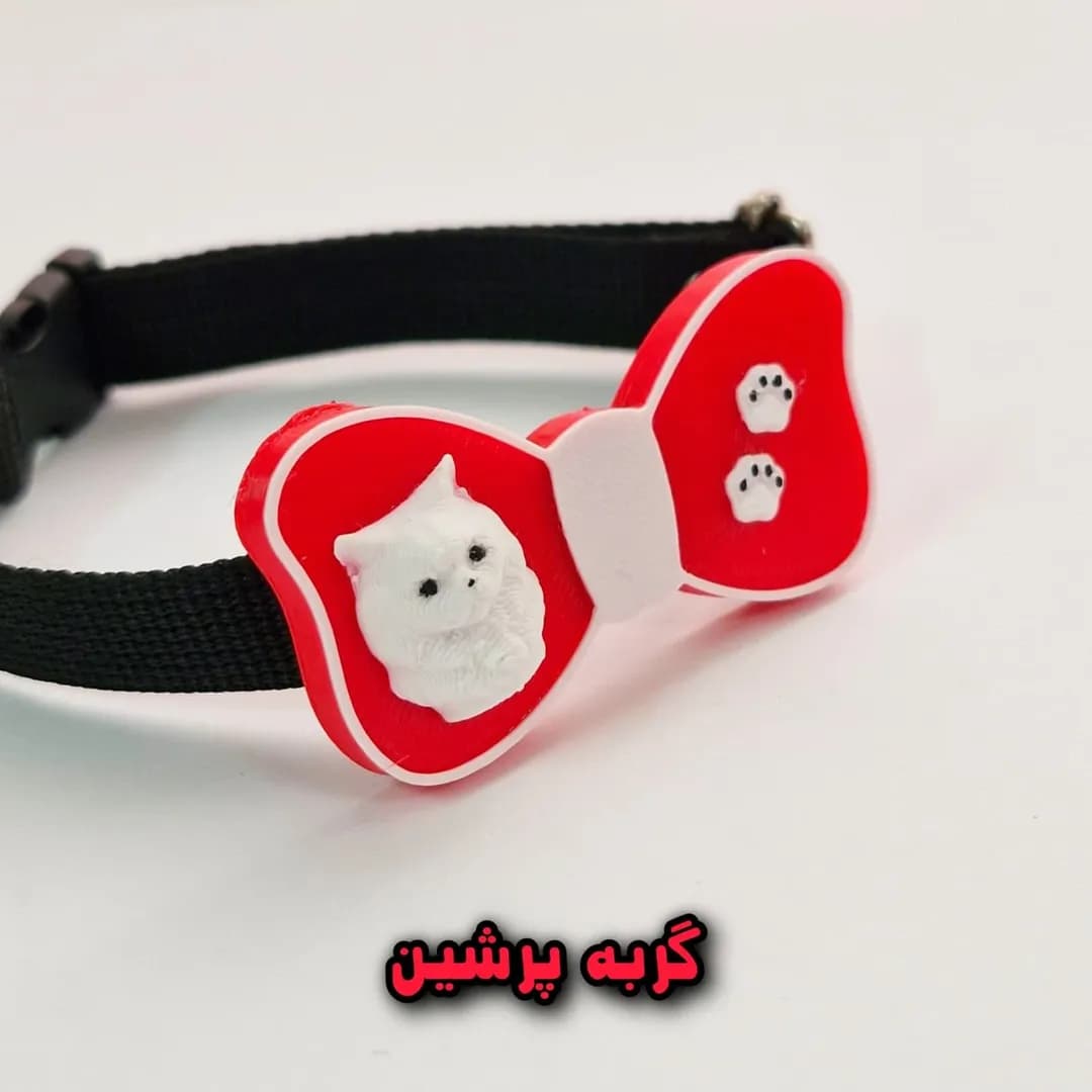 قلاده پاپیونی سگ و گربه سایز 1 کد208 — تصویر ۷