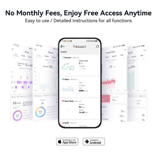 دستبند هوشمند سلامتی و ورزشی کیسلکت بایو کوپ (Kieslect Health Watch BioKoop) — تصویر ۳