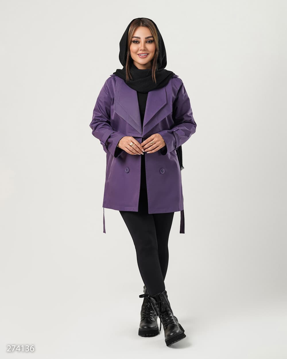 بارانی زنانه مدل گلارا کد 5002741 — تصویر ۱۲