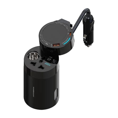اینورتر فندکی ماشین پاورولوژی 200 وات (Powerology Car Power Inverter 200W) — تصویر ۸