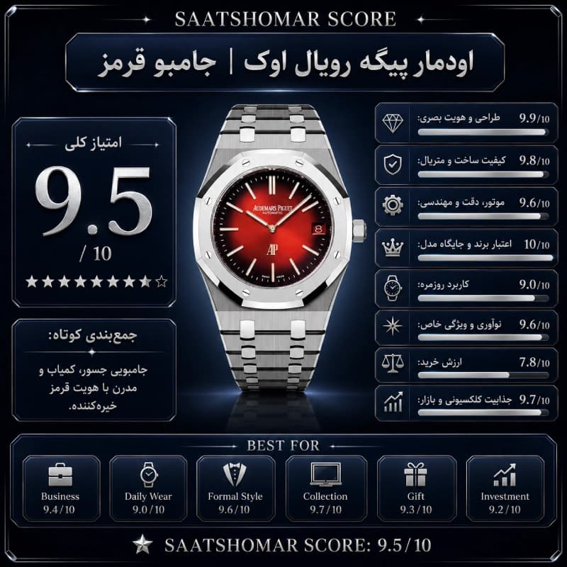 اودمار پیگه رویال اوک | جامبو قرمز — تصویر ۶