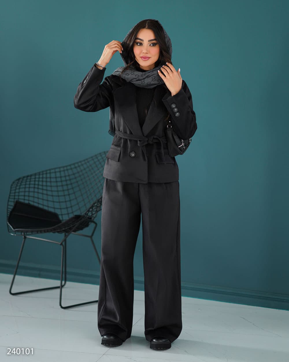 کت و شلوار زنانه مدل شادمهر کد 5002401