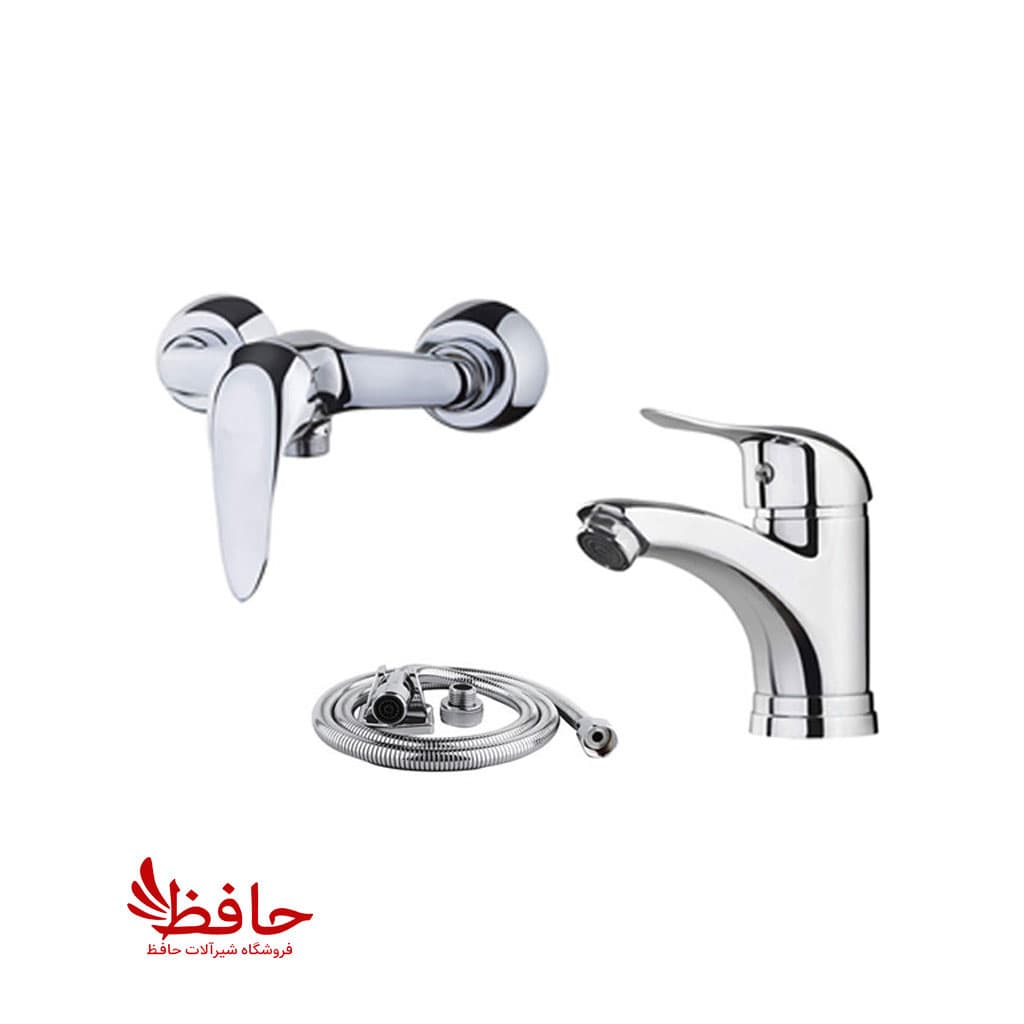 شیر توالت حافظ برند رخشا مدل ۳ عددی به همراه شلنگ