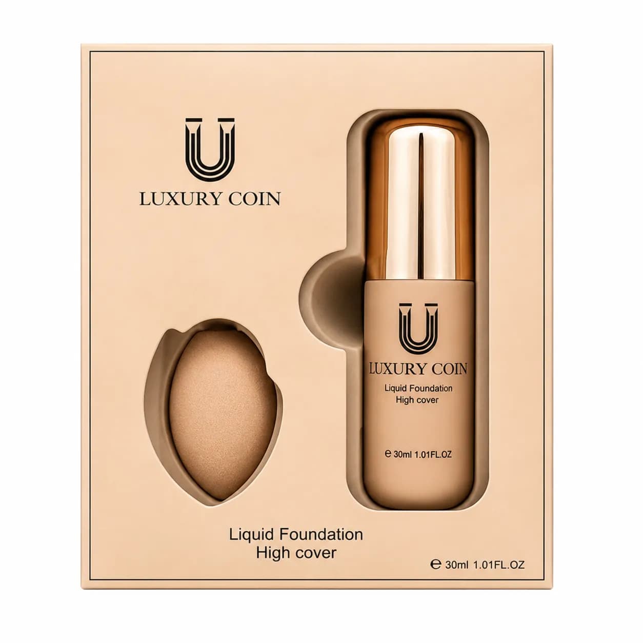 کرم پودر لاکچری کوین Queen luxury حجم 30 میل کد 1000