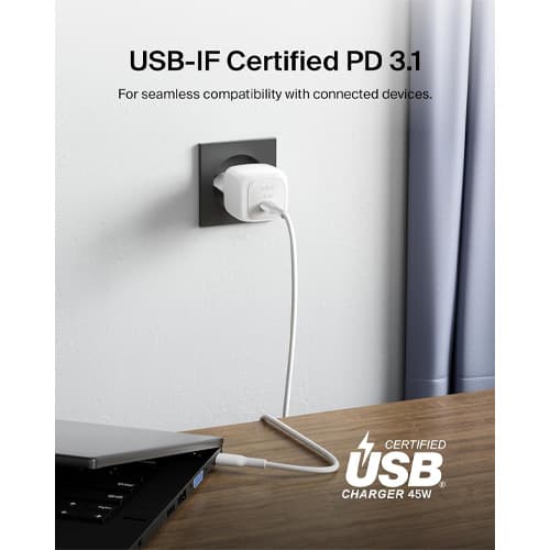 شارژر دیواری 2 پین بلکین 45 وات (Belkin BoostCharge USB-C 45w) — تصویر ۵