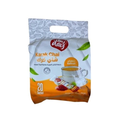 چای کرک مای دی با طعم زعفران بسته 20 عددی — تصویر ۲