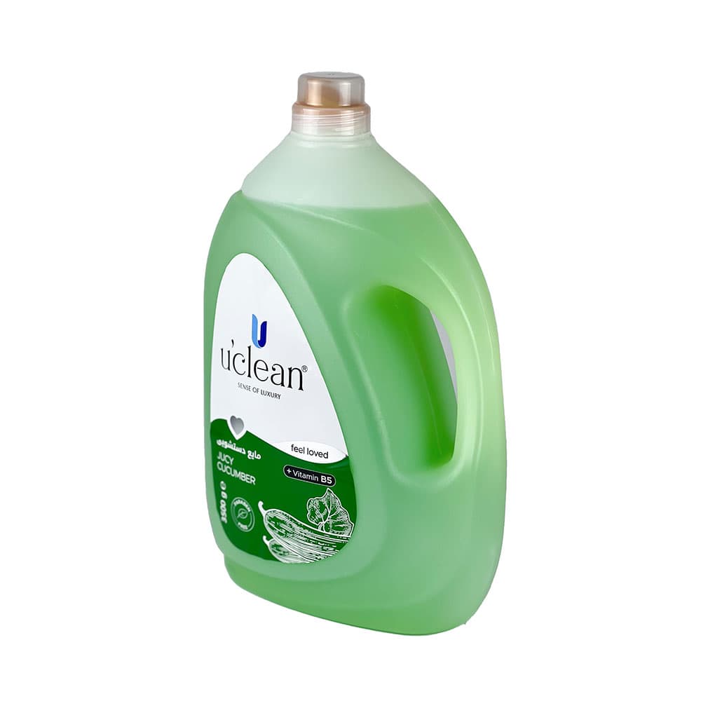 مایع دستشویی شفاف یوکلین 3500 گرمی سبز — تصویر ۵