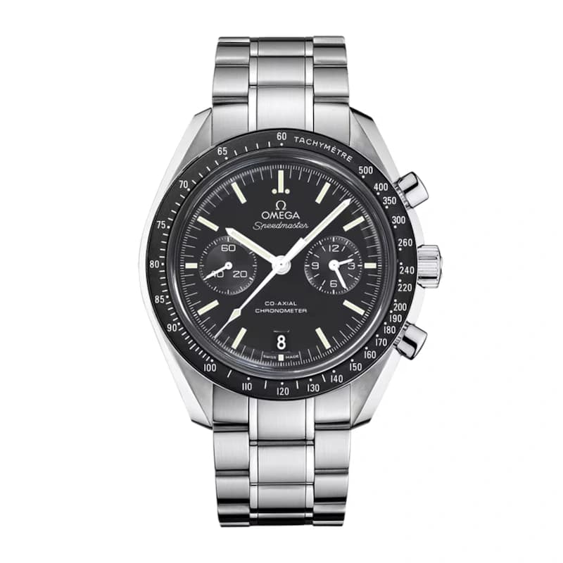 امگا اسپیدمستر ’57 Co-Axial Chronograph استیل، صفحه مشکی و بند استیل | رفرنس 331.10.42.51.01.002
