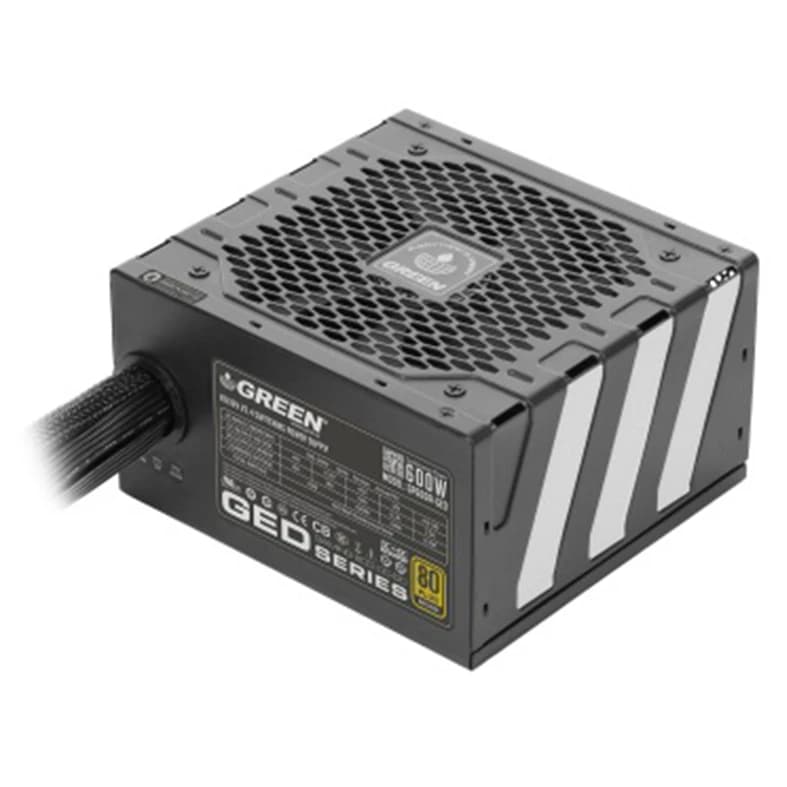 پاور گرین GP600A-GED ظرفیت 600 وات، 80PLUS Bronze، غیر ماژولار — تصویر ۲