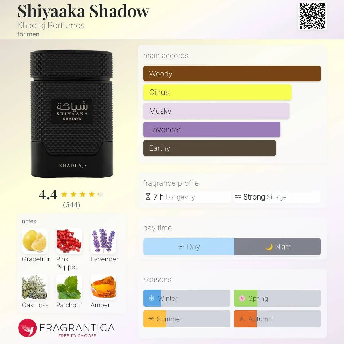 ادکلن شیاکه شدو خدلج حجم 100 میلی لیتر اورجینال | Shiyaaka Shadow Khadlaj — تصویر ۲