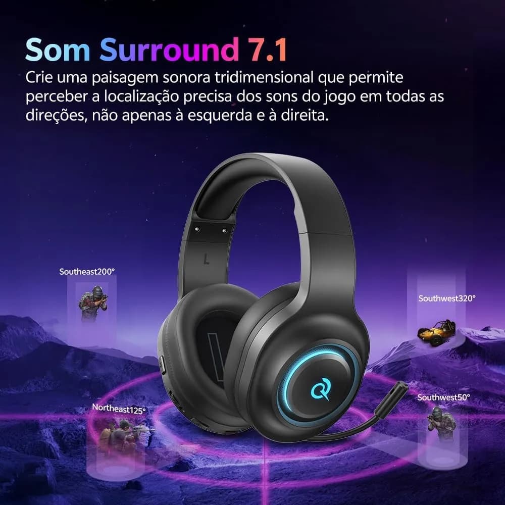 هدفون گیمینگ شیائومی کیو سی وای وی 200 با کابل (QCY Gaming Headset Heroad V200 With Cable) — تصویر ۱۱