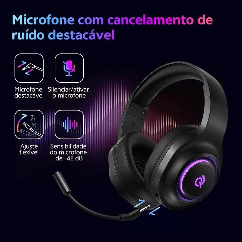 هدفون گیمینگ شیائومی کیو سی وای وی 200 با کابل (QCY Gaming Headset Heroad V200 With Cable) — تصویر ۱۲