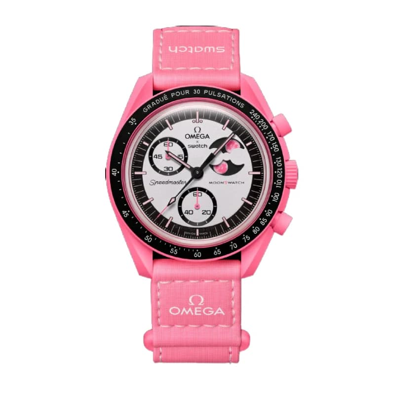 امگا × سواچ MoonSwatch Mission to the Pink Moonphase | رفرنس SO33P700
