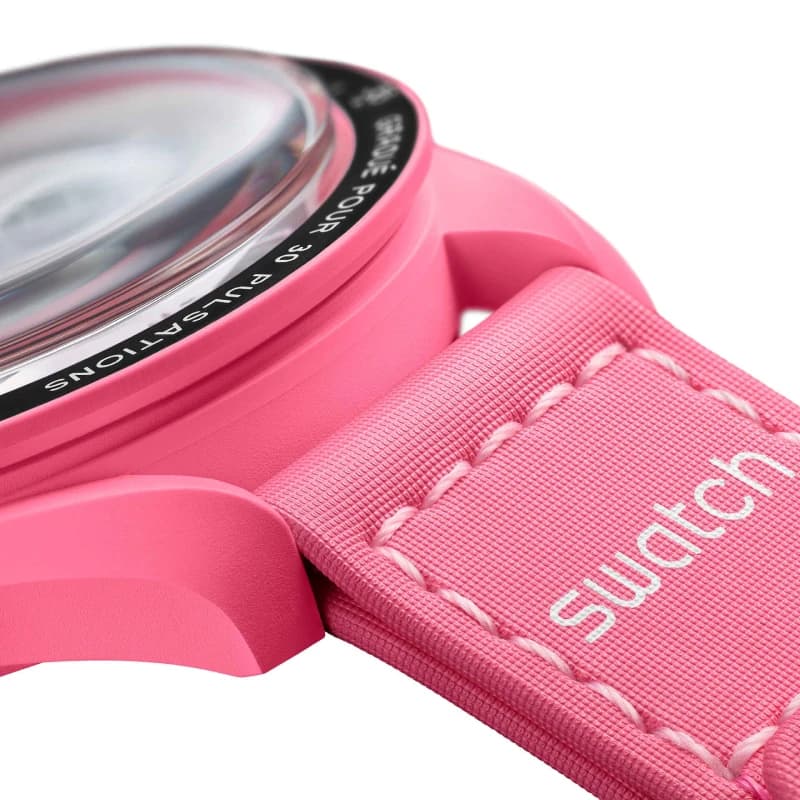 امگا × سواچ MoonSwatch Mission to the Pink Moonphase | رفرنس SO33P700 — تصویر ۳