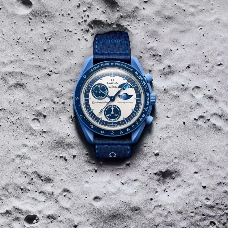 امگا × سواچ MoonSwatch Mission to the Super Blue Moonphase | رفرنس SO33N700 — تصویر ۶