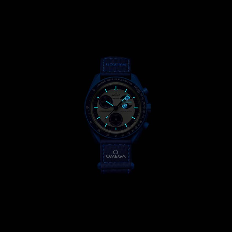 امگا × سواچ MoonSwatch Mission to the Super Blue Moonphase | رفرنس SO33N700 — تصویر ۴