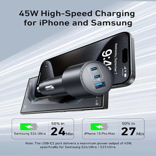 شارژر فندکی انکر 167.5 وات (Anker Car Charger 167.5W A2737) — تصویر ۹