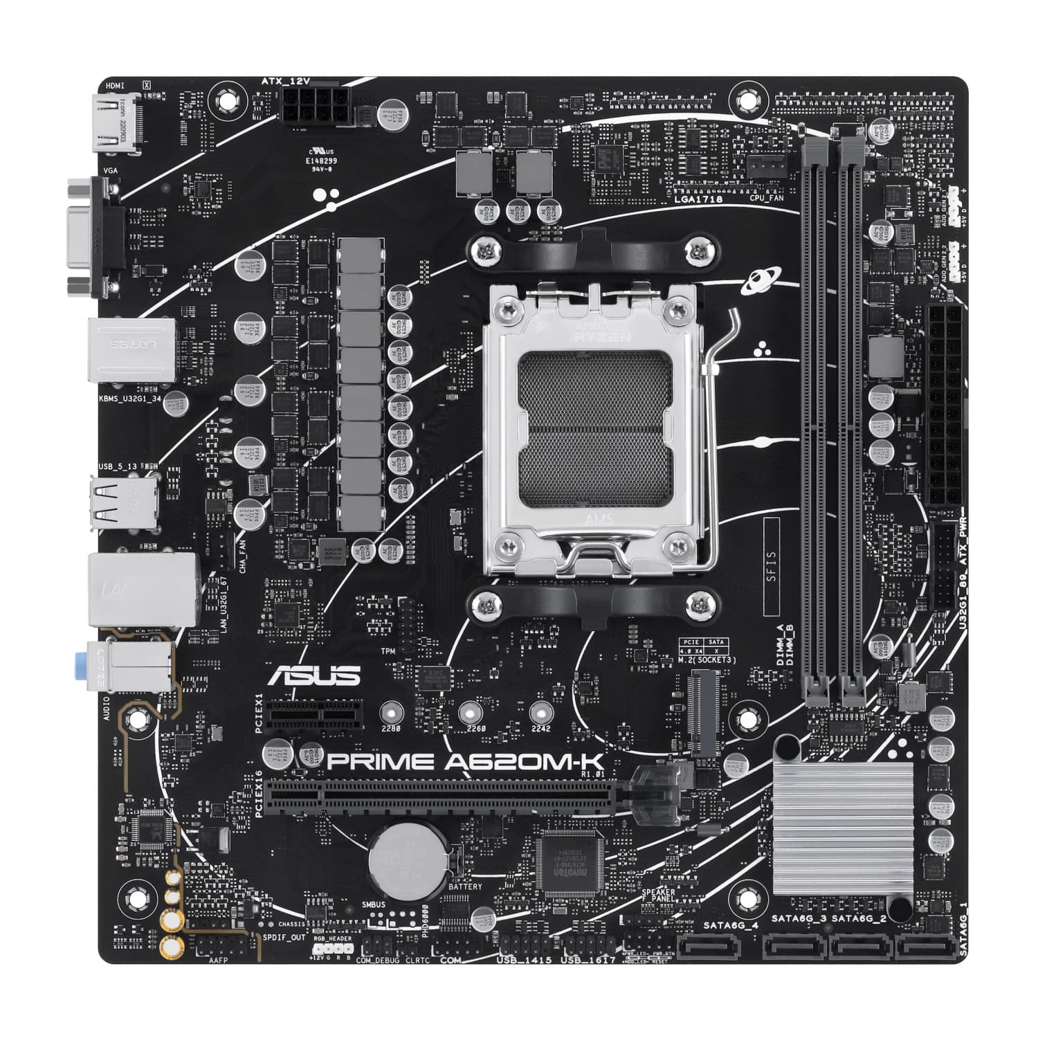 باندل AMD ASUS PRIME A620M-K و RYZEN 5 8600G TRAY (استوک) — تصویر ۱۱