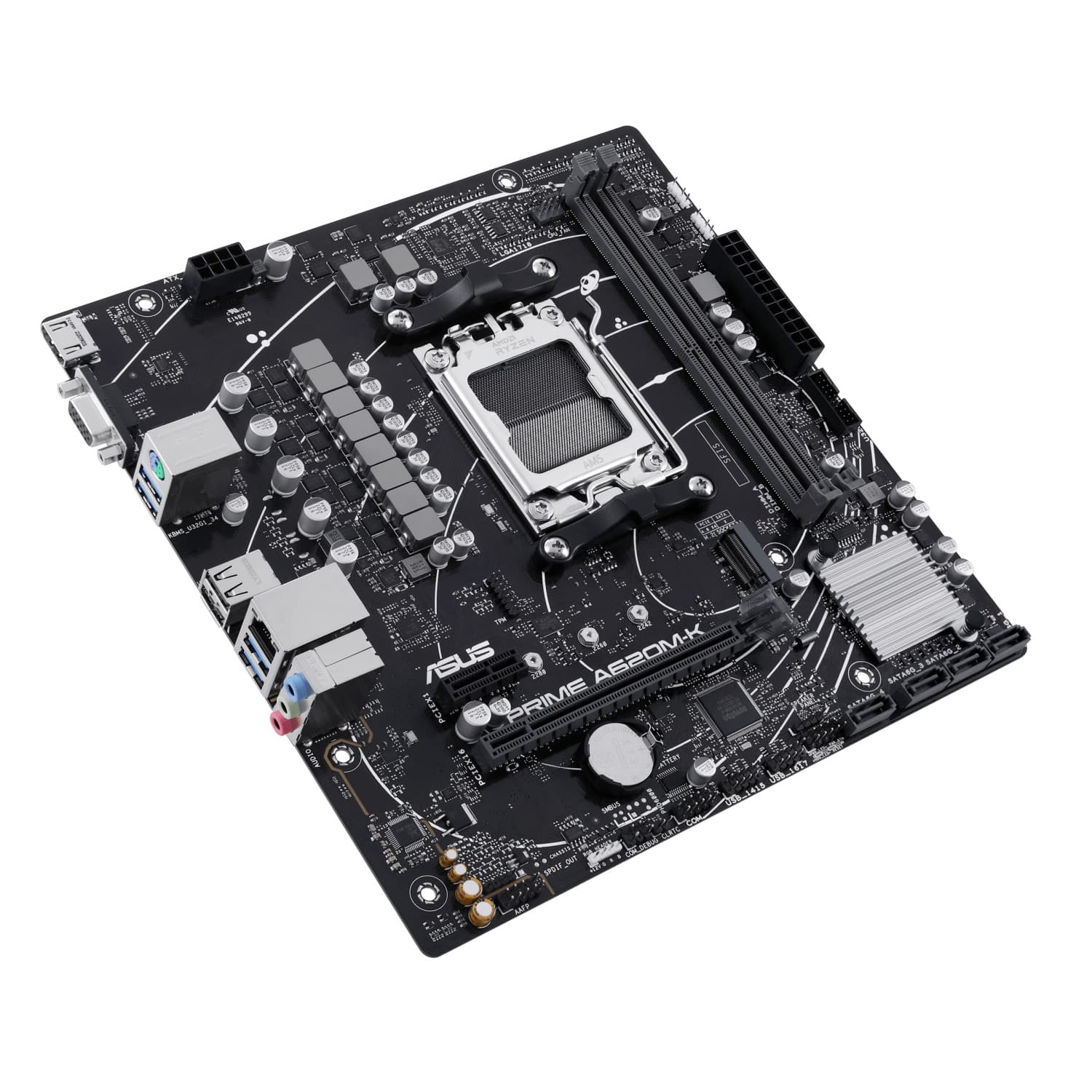 باندل AMD ASUS PRIME A620M-K و RYZEN 5 8600G TRAY (استوک) — تصویر ۵