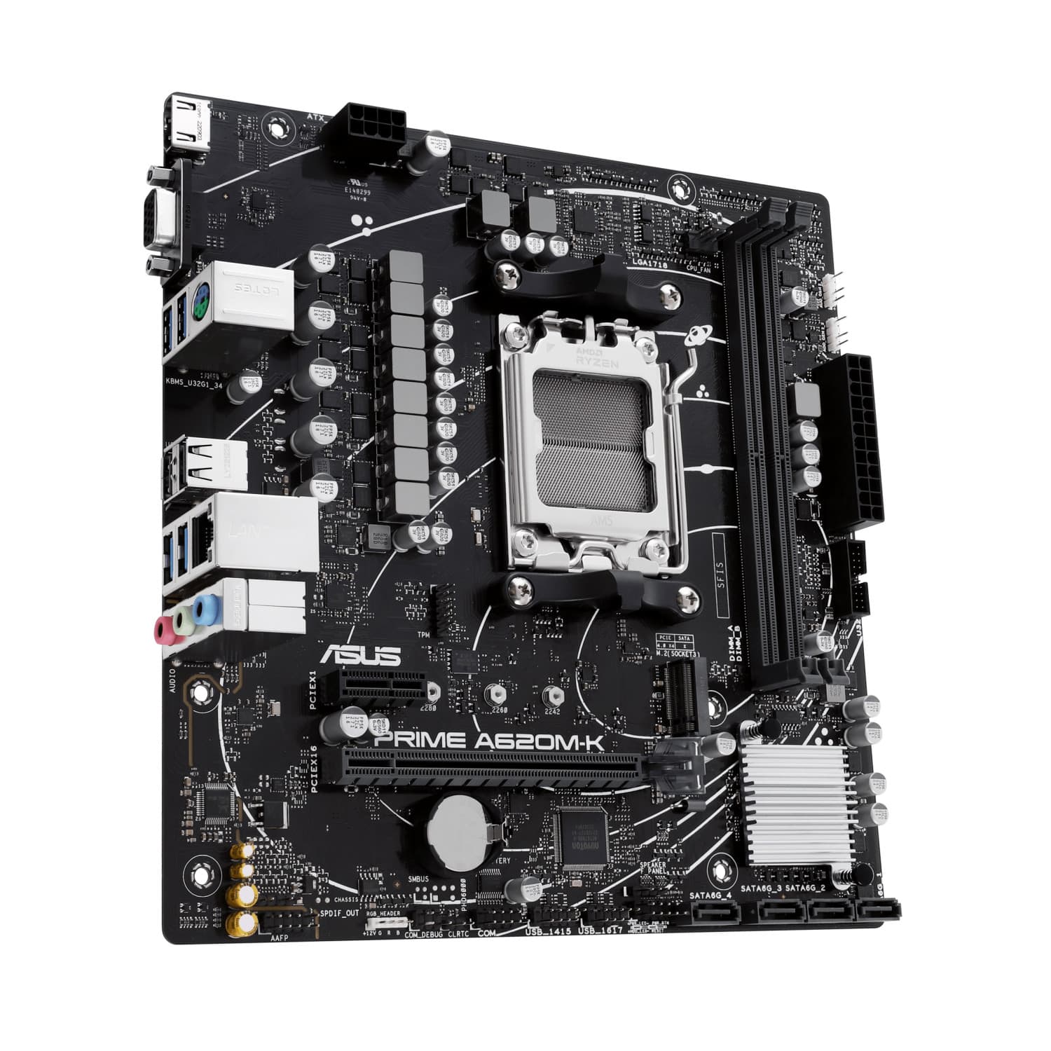 باندل AMD ASUS PRIME A620M-K و RYZEN 5 8600G TRAY (استوک) — تصویر ۴