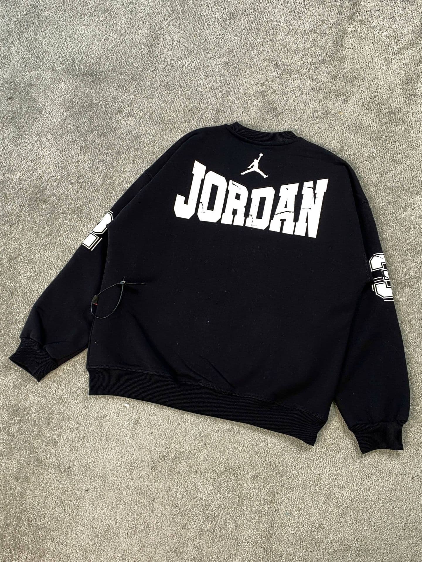 دورس JORDAN23 مشکی قواره دار تمام پنبه داخل کرک کد 3 — تصویر ۴