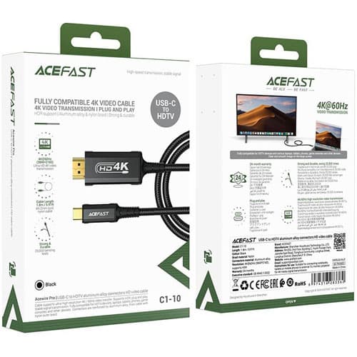 کابل USB-C به HDMI ایس فست (ACEFAST Usb-c to HDMI C1-10) — تصویر ۶
