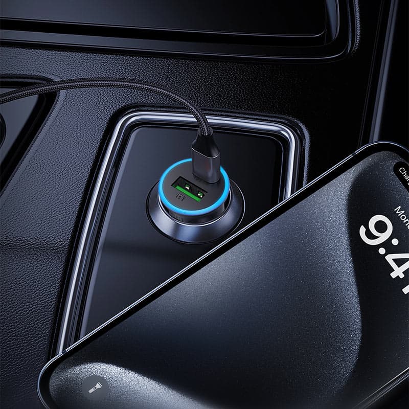 شارژر فندکی 65 وات ایس فست (ACE FAST 65W Dual Port Metal Car B15) — تصویر ۷