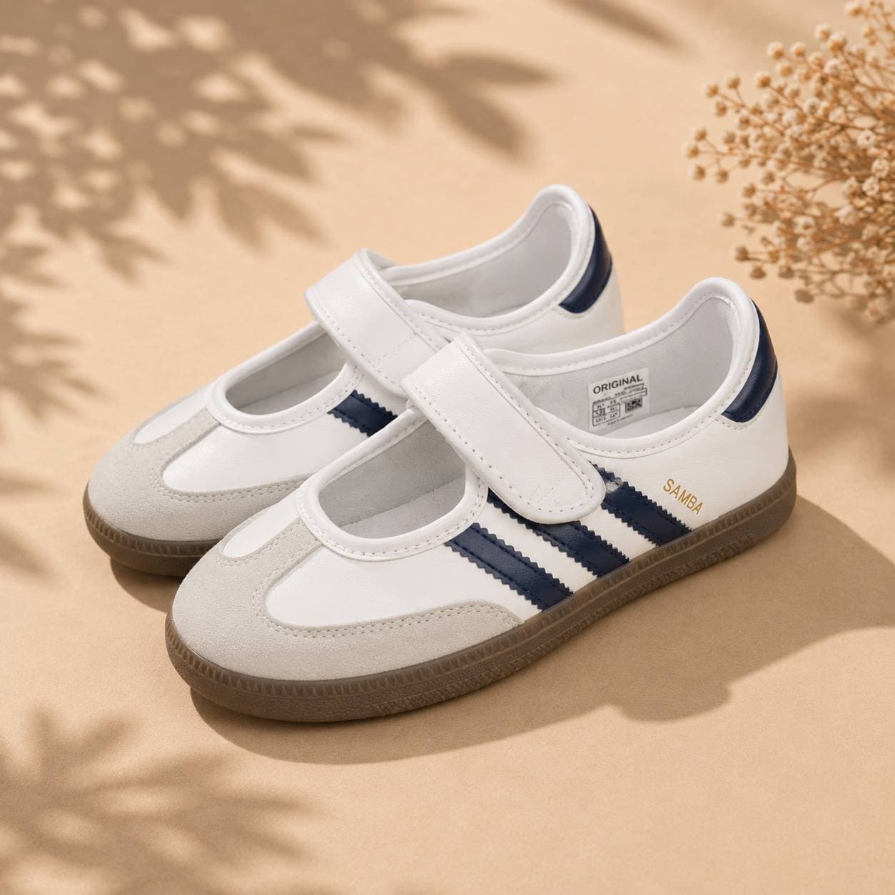 ونس زنانه روی کوتاه سامبا چسبی V007 — تصویر ۳