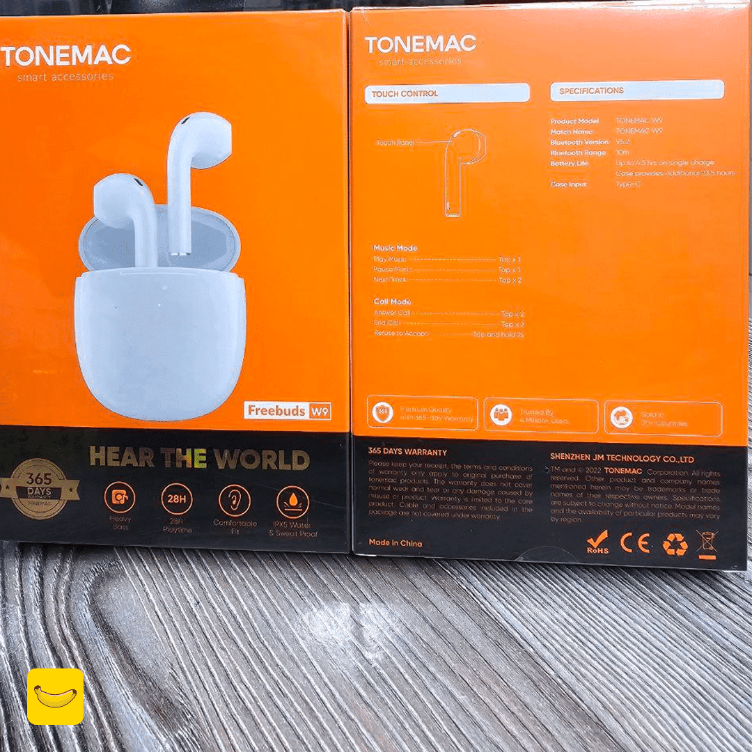 هندزفری بلوتوثی TONEMAC مدل W9 — تصویر ۴