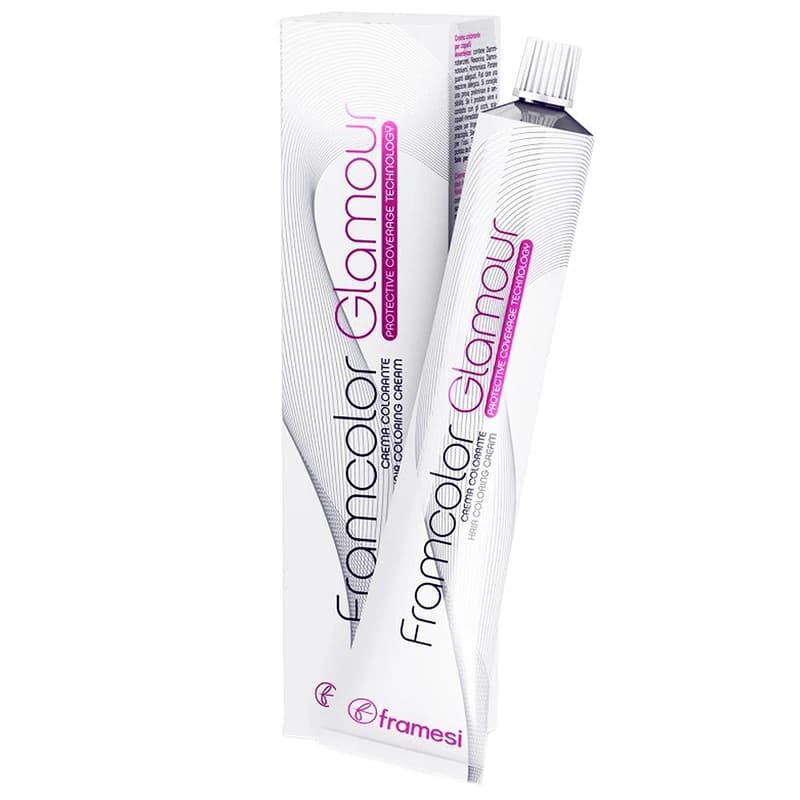 رنگ مو فرامسی مدل Framcolor Glamour شماره 6.12 حجم 100 میلی لیتر رنگ بلوند تیره خاکستری طبیعی — تصویر ۳