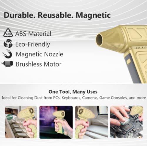 جت فن گرین لاین جت پرو لایت (Green Lion Jet Pro Lite Magnetic Nozzle GB-266X) — تصویر ۵