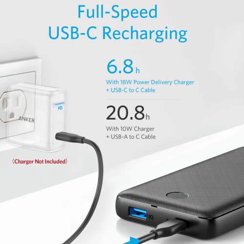 پاور بانک انکر 20000 فست شارژ (Anker PowerCore Essential 20000 PD A1287) — تصویر ۱۲
