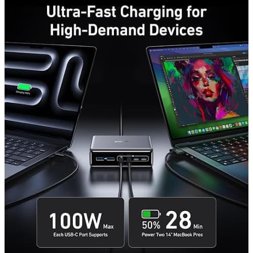 هاب شارژر رومیزی 200 وات انکر پرایم (Anker Prime GaN Charger A2683) — تصویر ۸