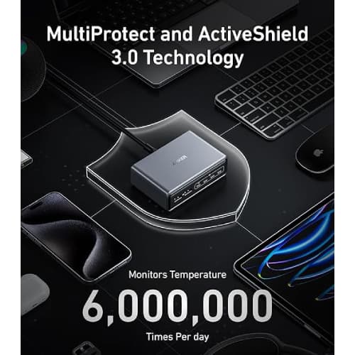 هاب شارژر رومیزی 200 وات انکر پرایم (Anker Prime GaN Charger A2683) — تصویر ۷