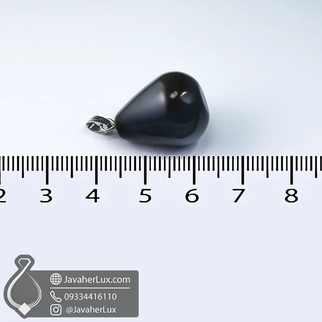 نیم ست سنگ عقیق سیاه اونیکس اصل و طبیعی مدل رفتان _ کد : 400653 — تصویر ۸
