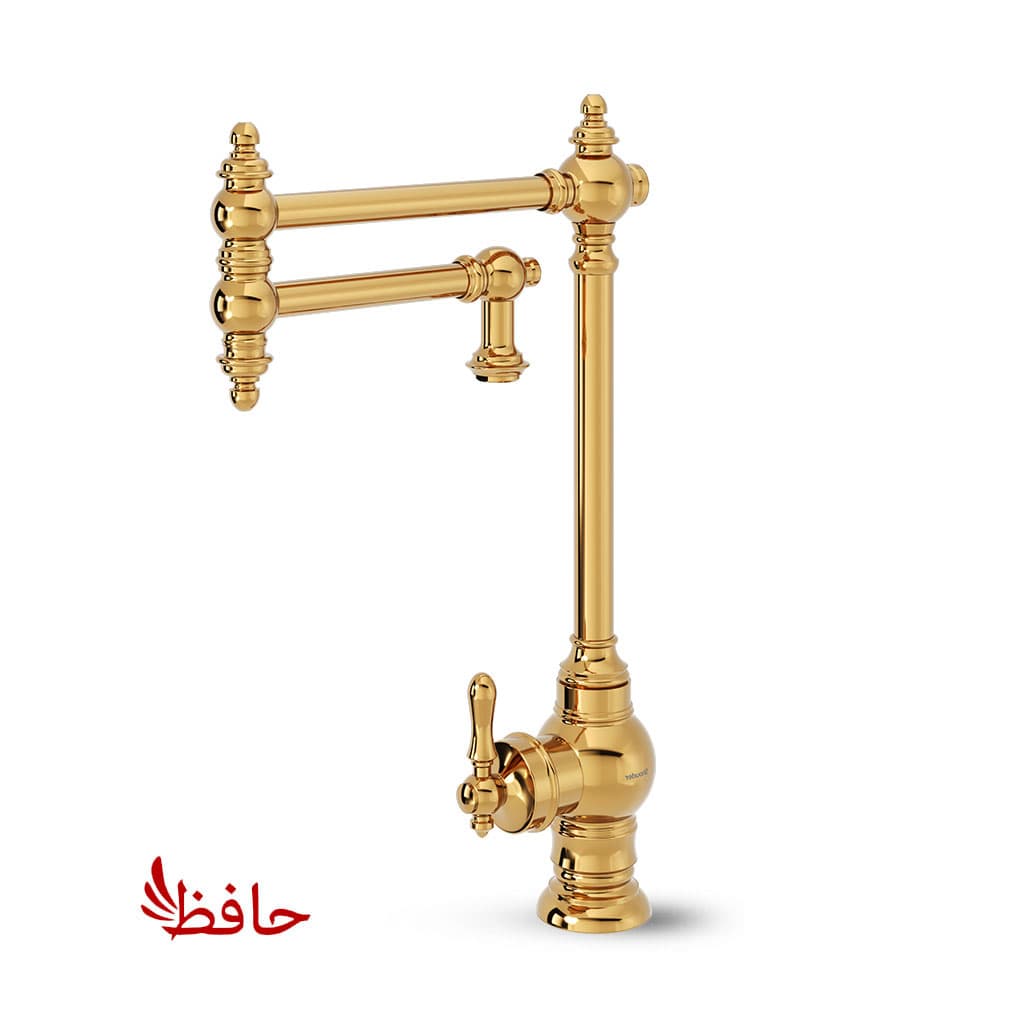 شیر ظرفشویی مفصلی شودر مدل بیزانس طلایی — تصویر ۲