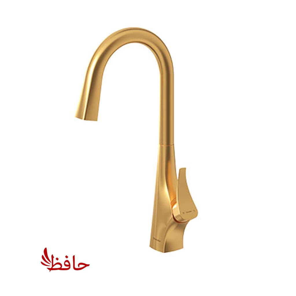 شیر ظرفشویی شاوری مخفی شودر مدل آیدر طلایی مات