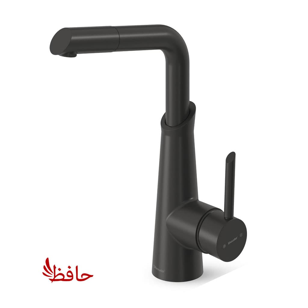 شیر ظرفشویی شاوری شودر مدل آکسل مشکی — تصویر ۲