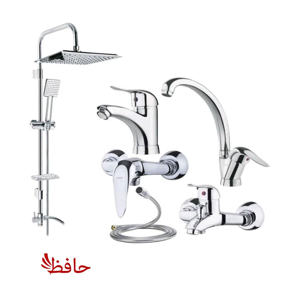 ست شیرآلات ۶ عددی و لوازم نصب (ضمانت 5 ساله حافظ) — تصویر ۷