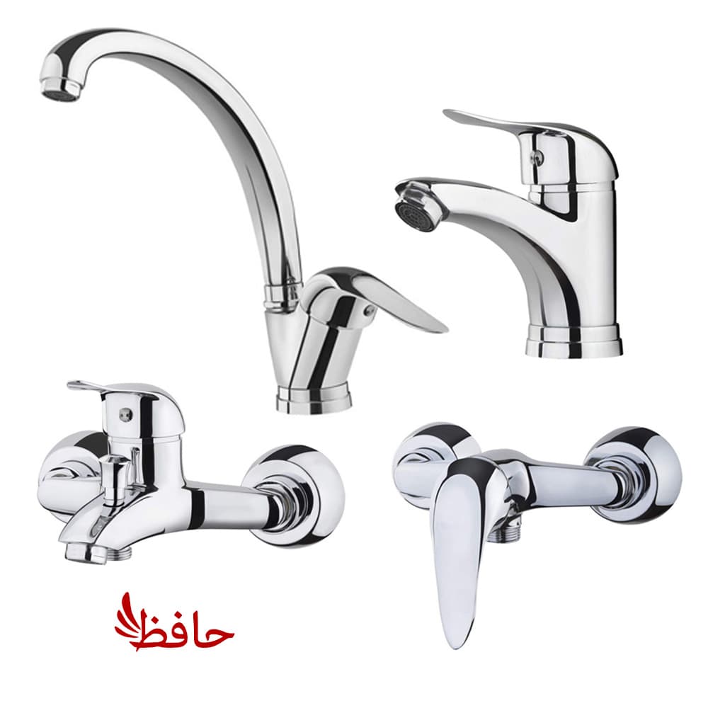 ست چهار تایی شیرآلات رخشا مدل اردکی کاتریج 40 — تصویر ۲